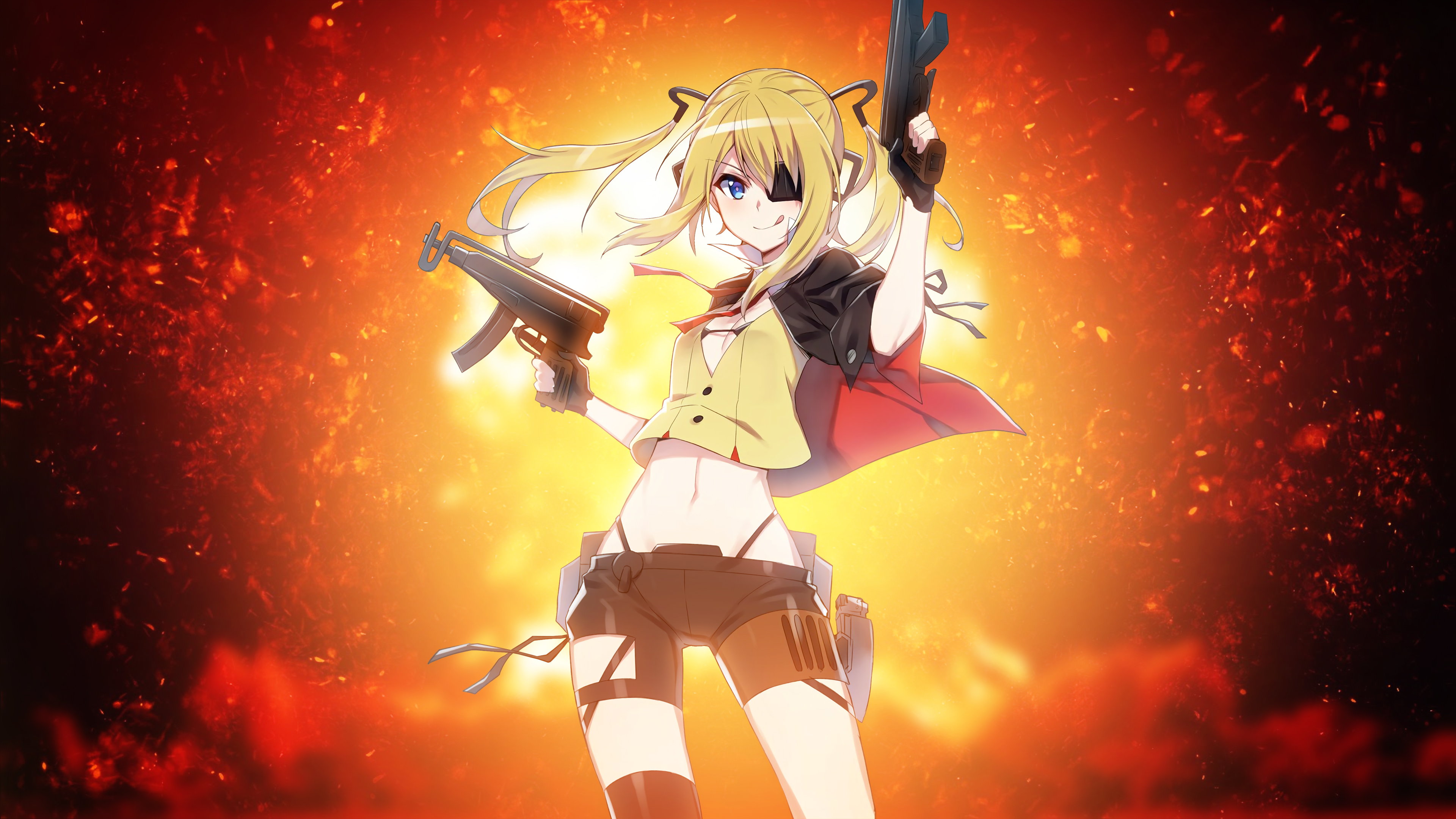 Anime girl Guns 4K5949418896 - Anime girl Guns 4K - Tadokoro, Guns, Girl, Anime